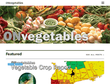 Tablet Screenshot of onvegetables.com